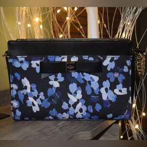 Genuine KATE SPADE floral bow chain link shoulder bag crossbody